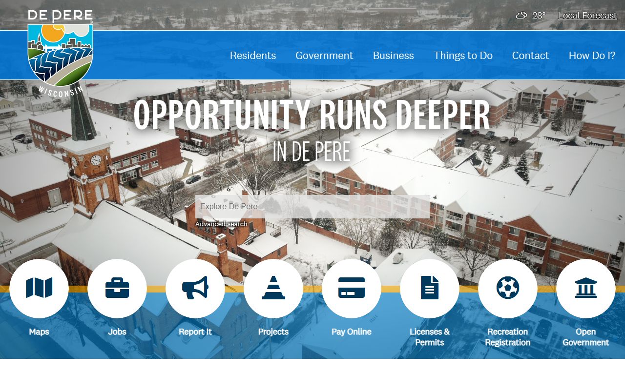 De Pere White Pages city government building