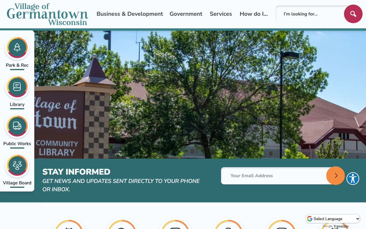 Germantown White Pages village government building