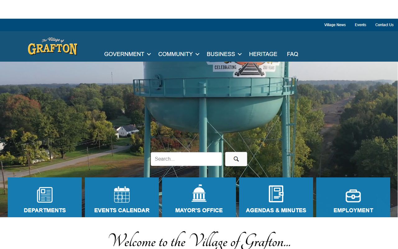 Grafton White Pages village government building