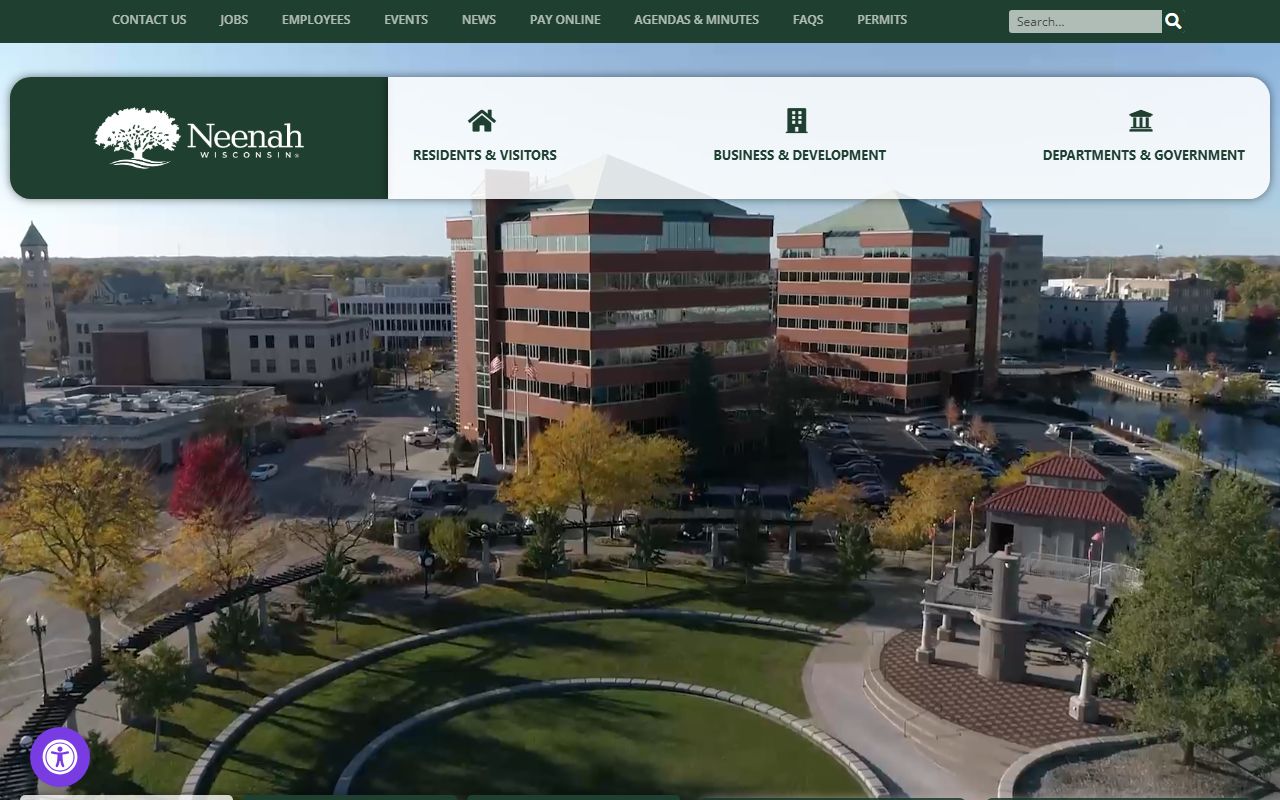 Neenah White Pages city government building