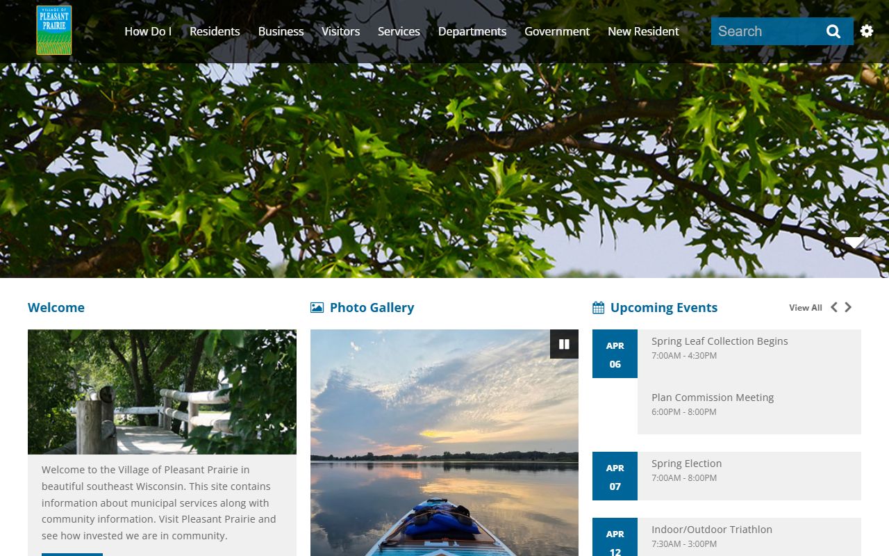 Pleasant Prairie White Pages village government building