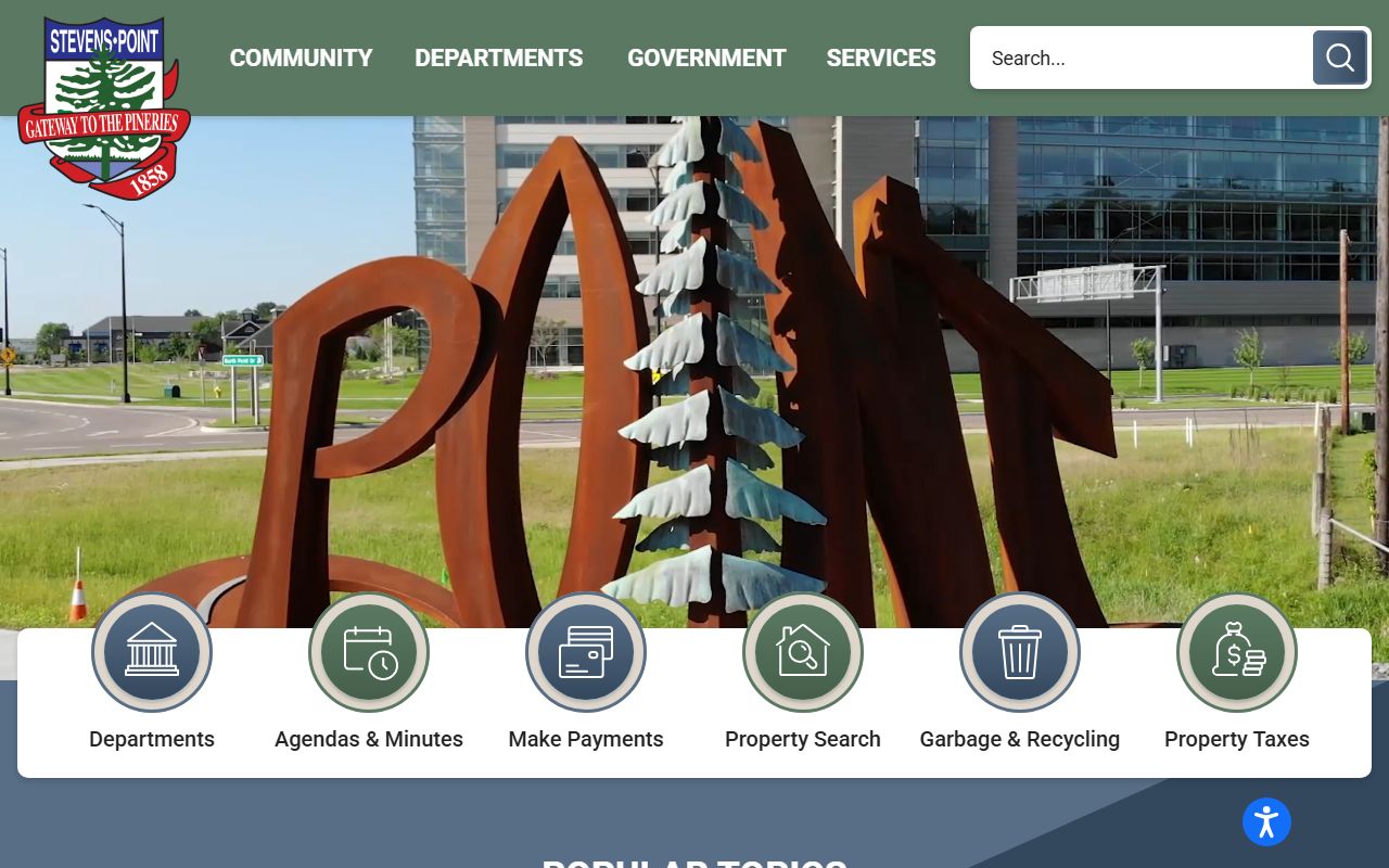 Stevens Point White Pages city government building