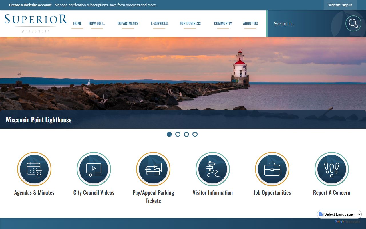 Superior White Pages city government building