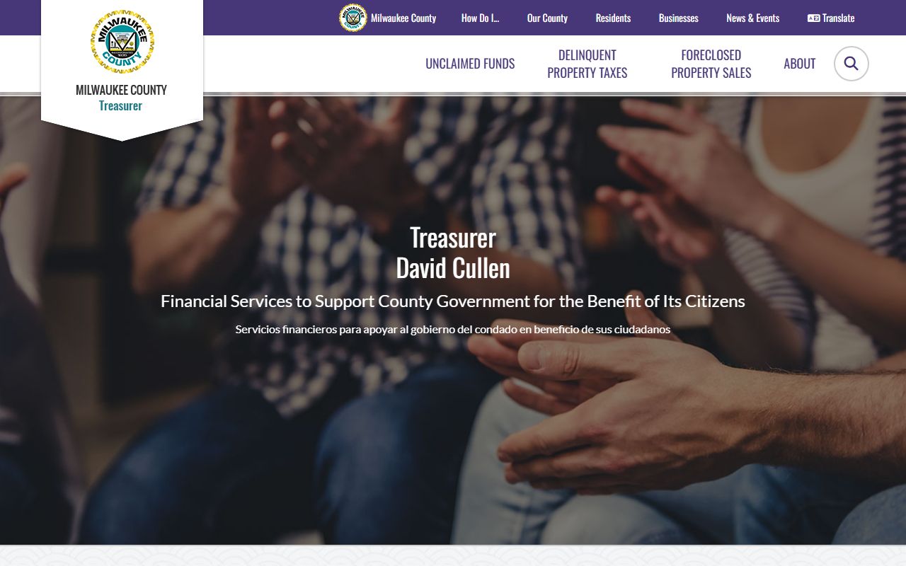 Milwaukee County White Pages county treasurer office