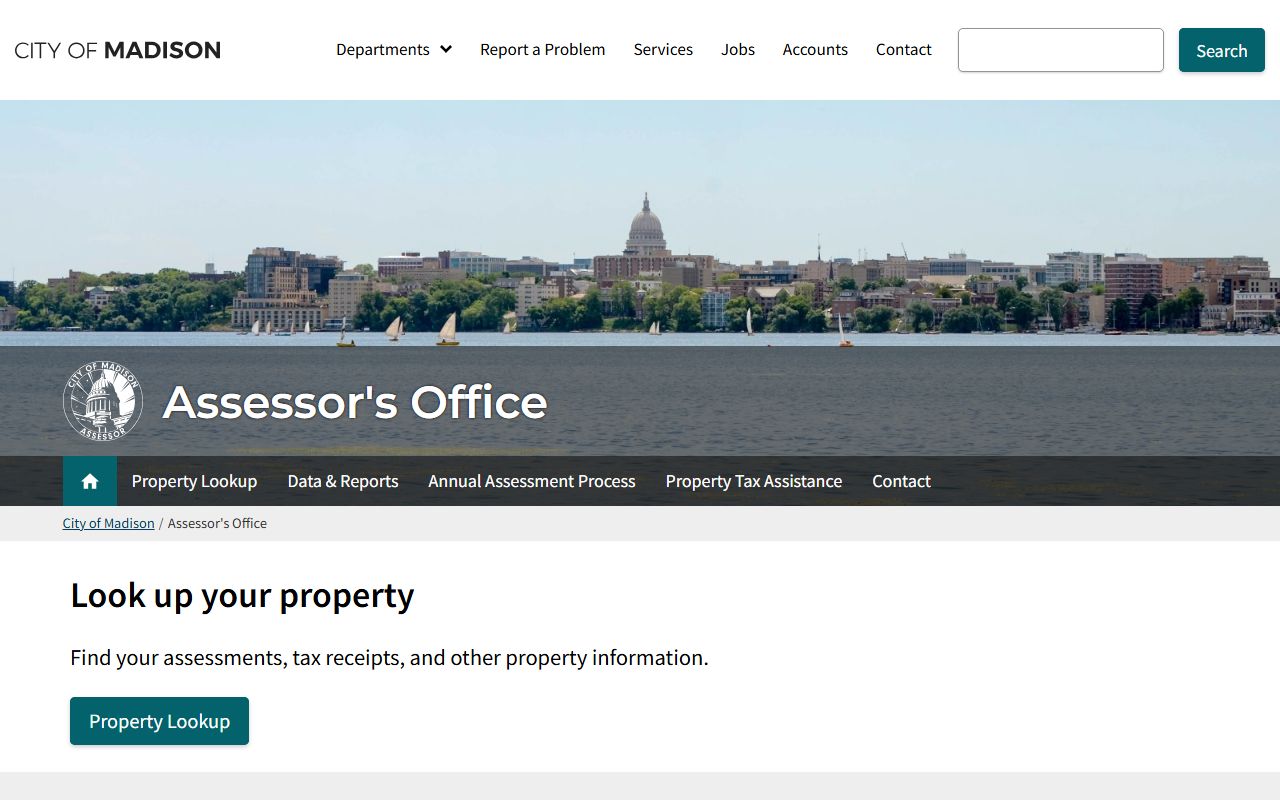 Wisconsin White Pages Madison assessor office