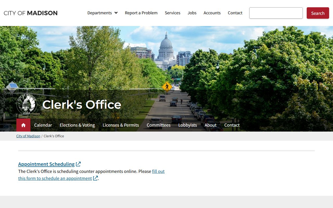 Wisconsin White Pages Madison clerk elections