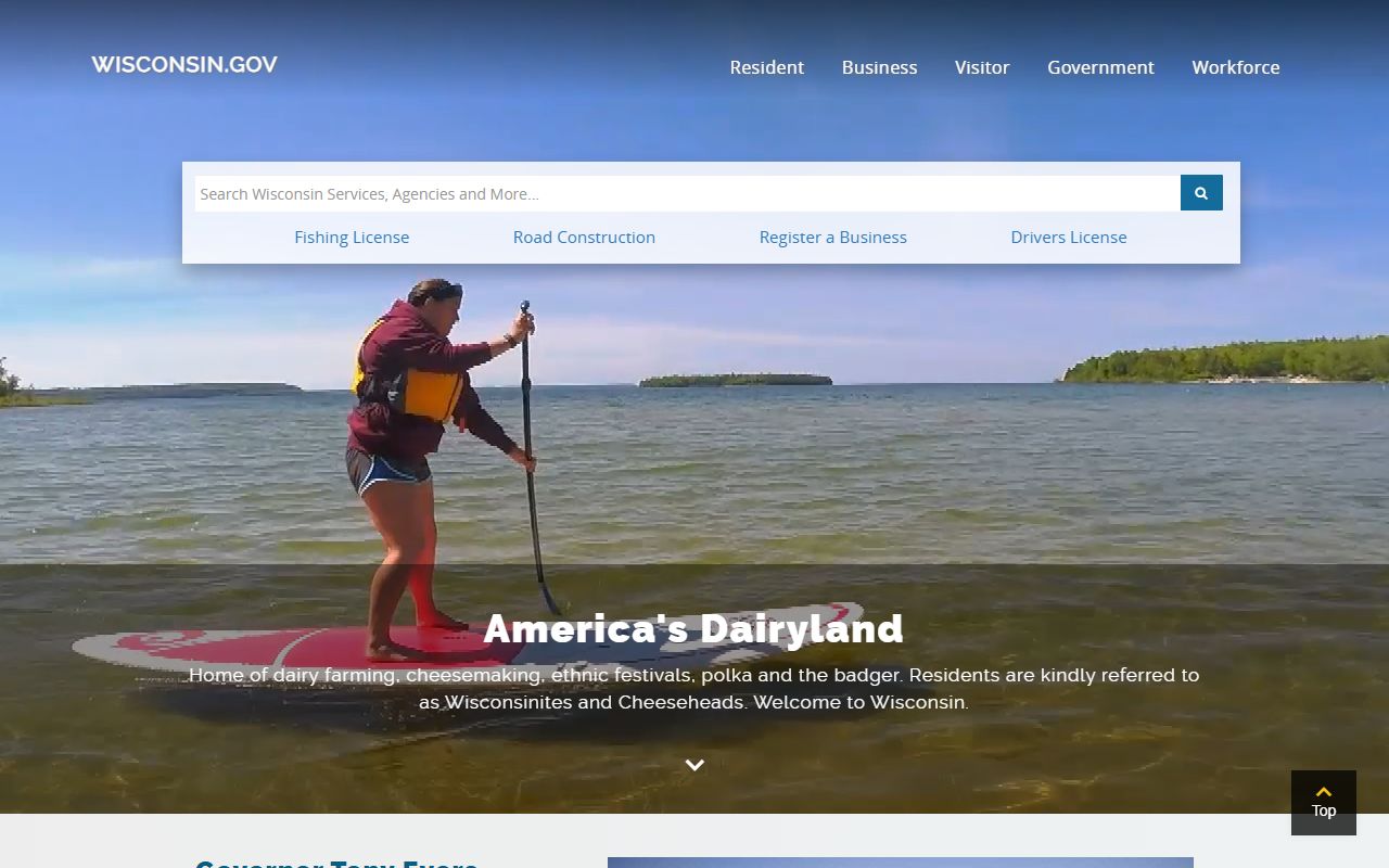 Wisconsin White Pages state portal